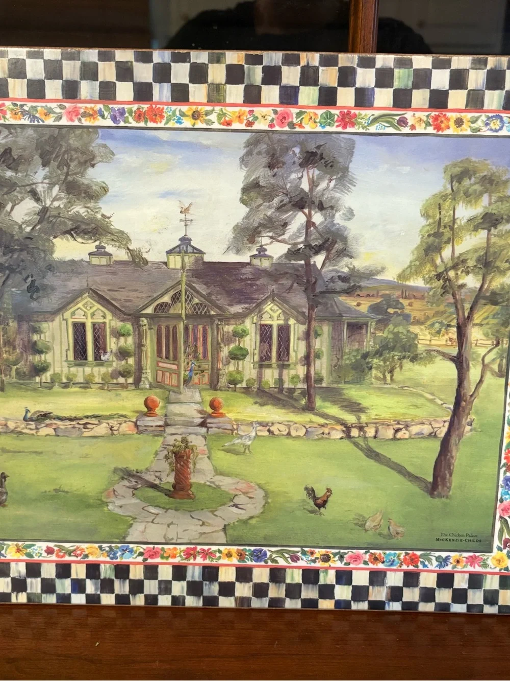 McKenzie Childs set of 4 rare placemats Maclachlan series